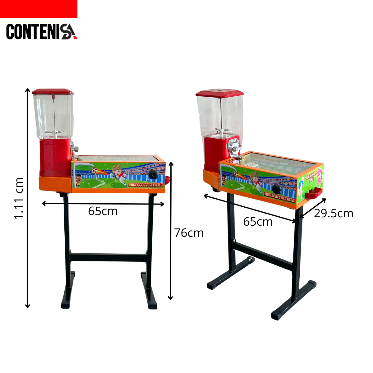 Dispensador de chicles de futbolito