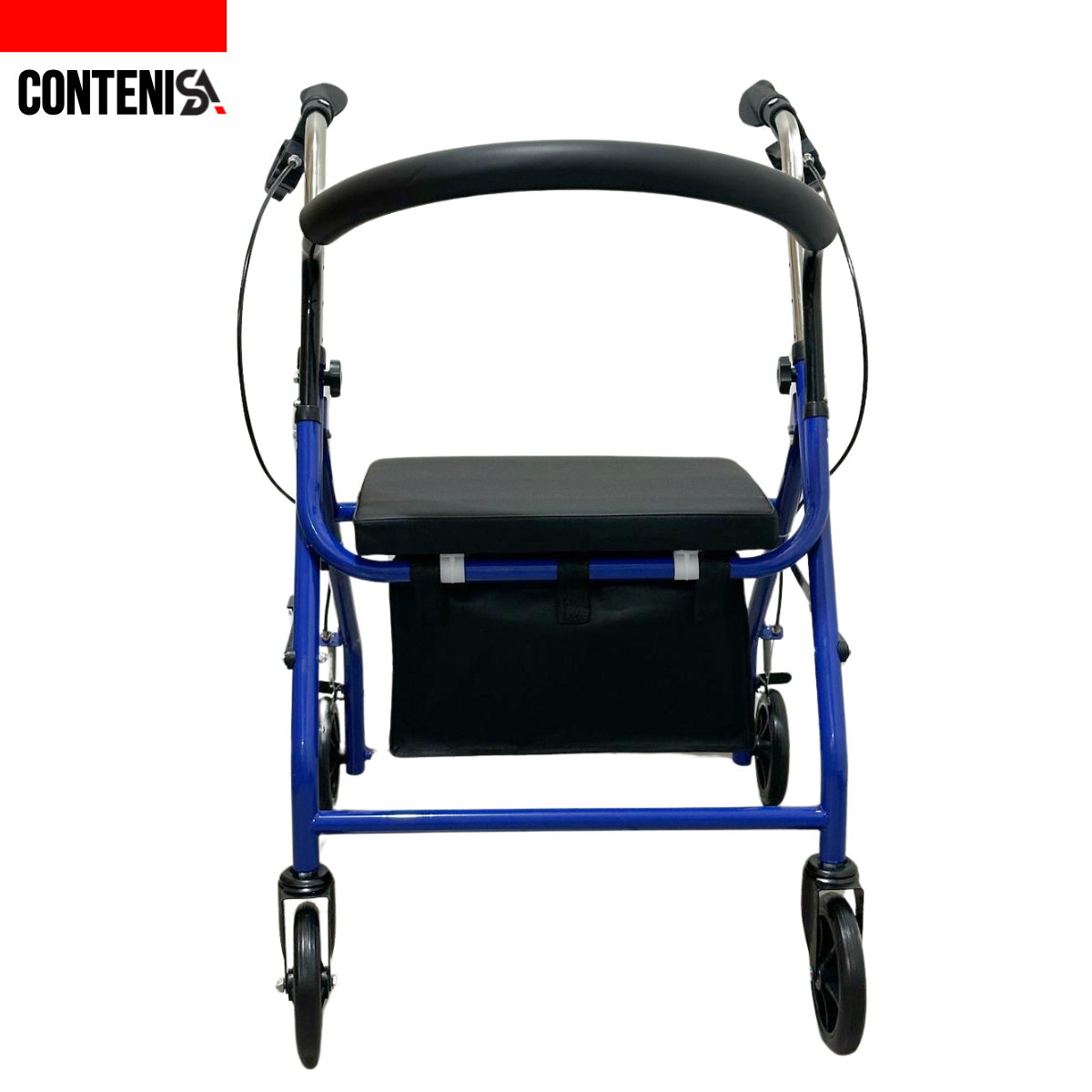 Andador con 4 ruedas y frenos