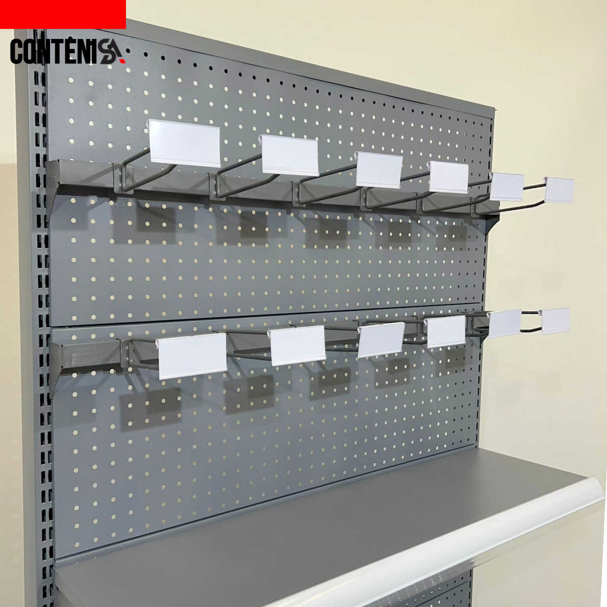 Barra Grande con 6 ganchos Q160