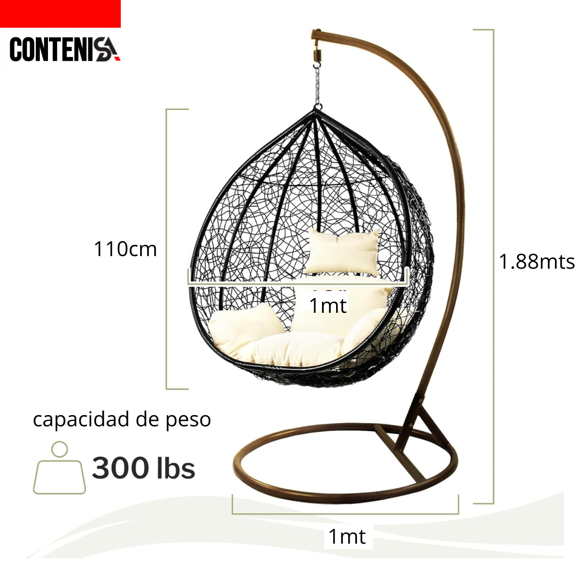 Silla tipo Columpio