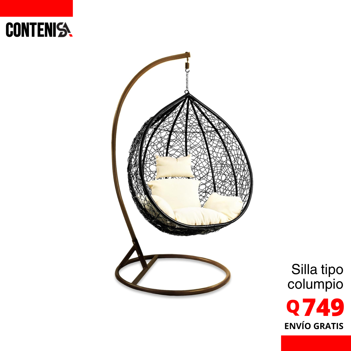 Silla tipo Columpio