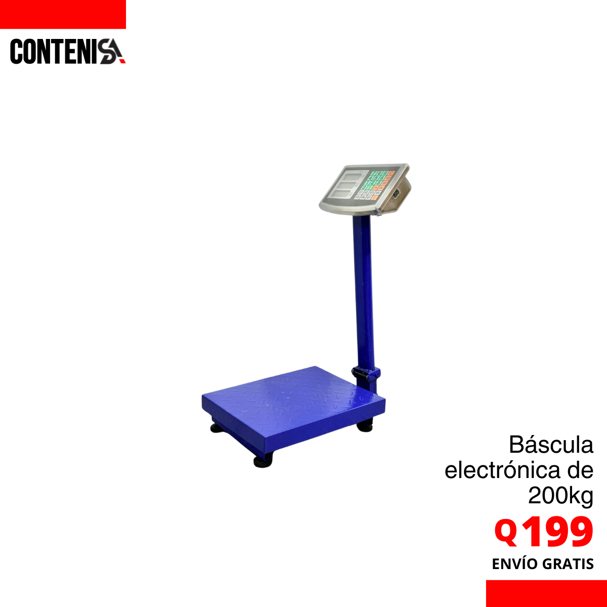 Báscula electrónica 200kg