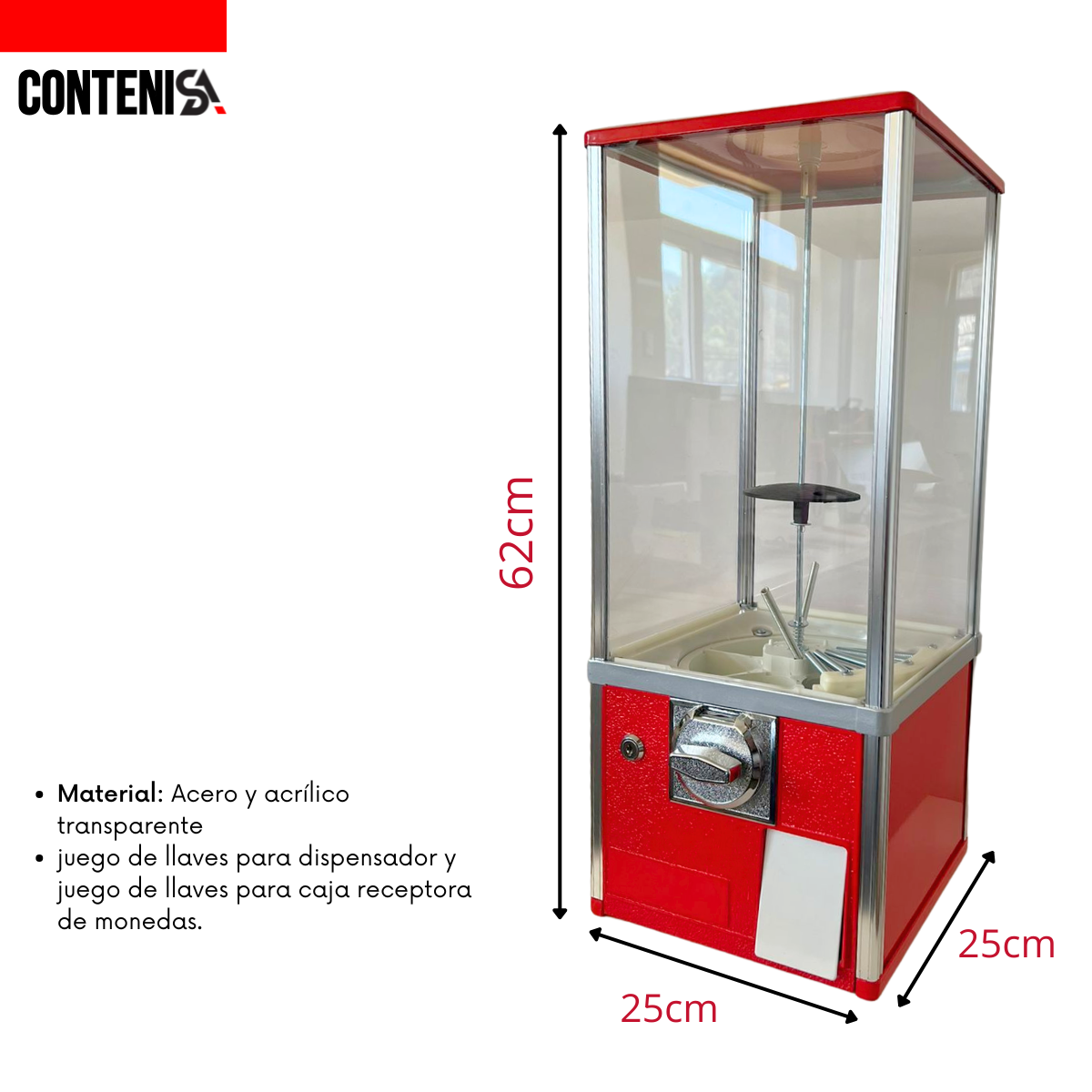 Máquina expendedora de capsulas con juguetes