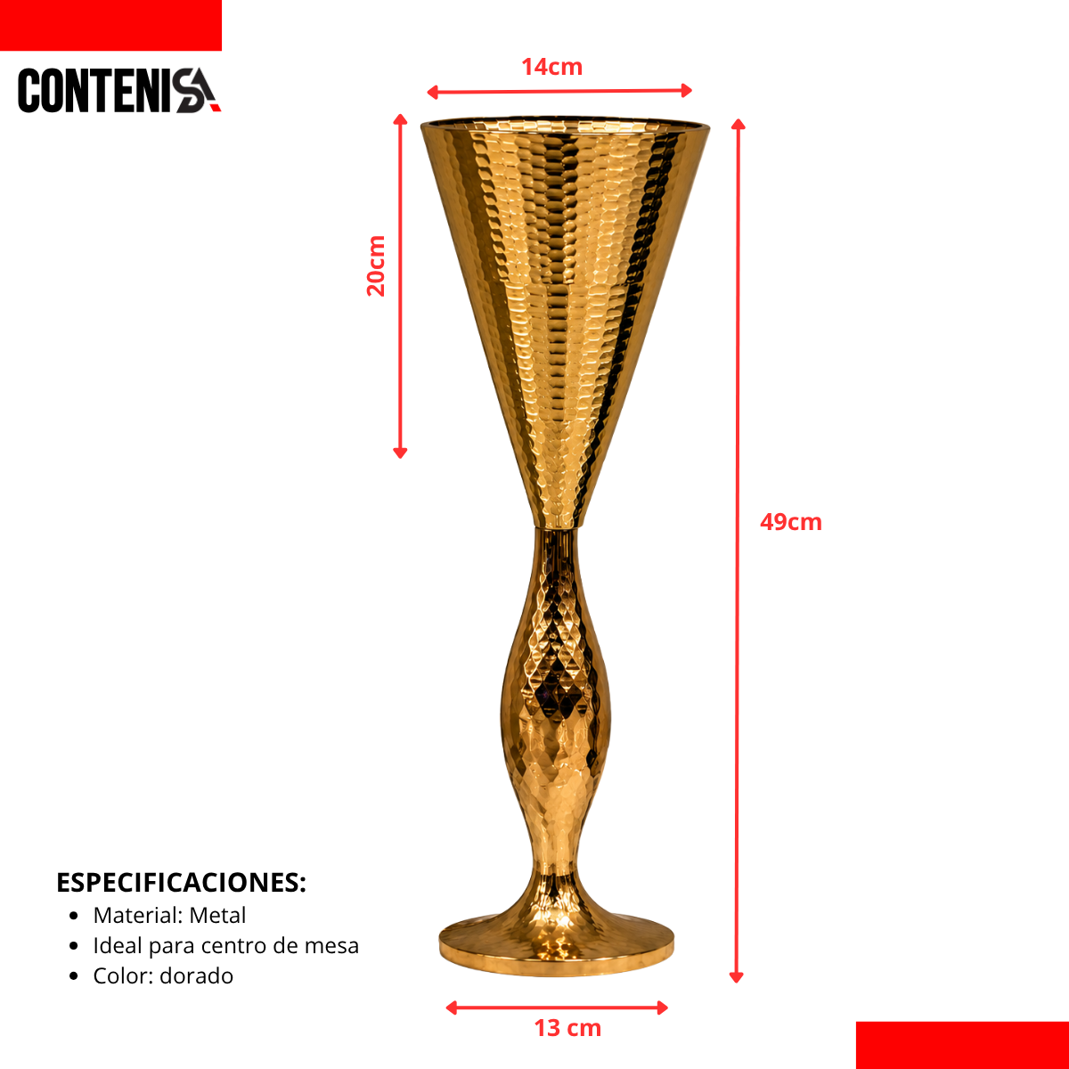 florero tipo cono (Mod5)
