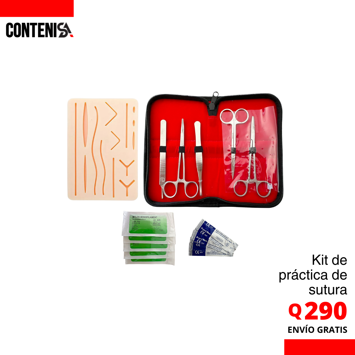 Kit de práctica de sutura