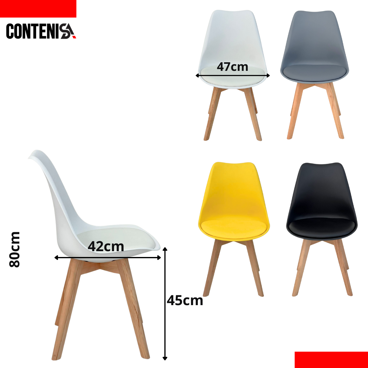 Juego de comedor minimalista