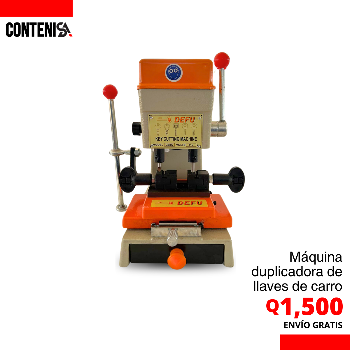 Máquina para duplicar llaves de vehículos