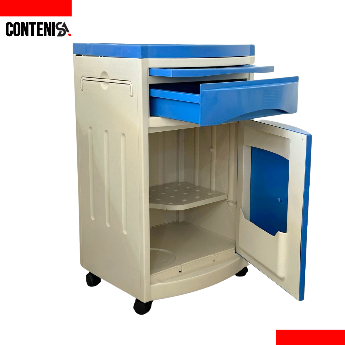 Mesa de noche para uso Hospitalario