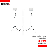 Set de lámparas LED para estudio de fotografía