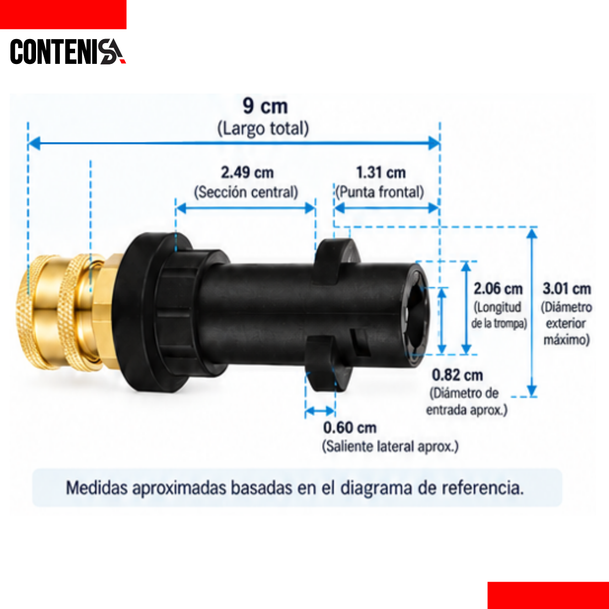 Adaptador hidrolavadora karcher