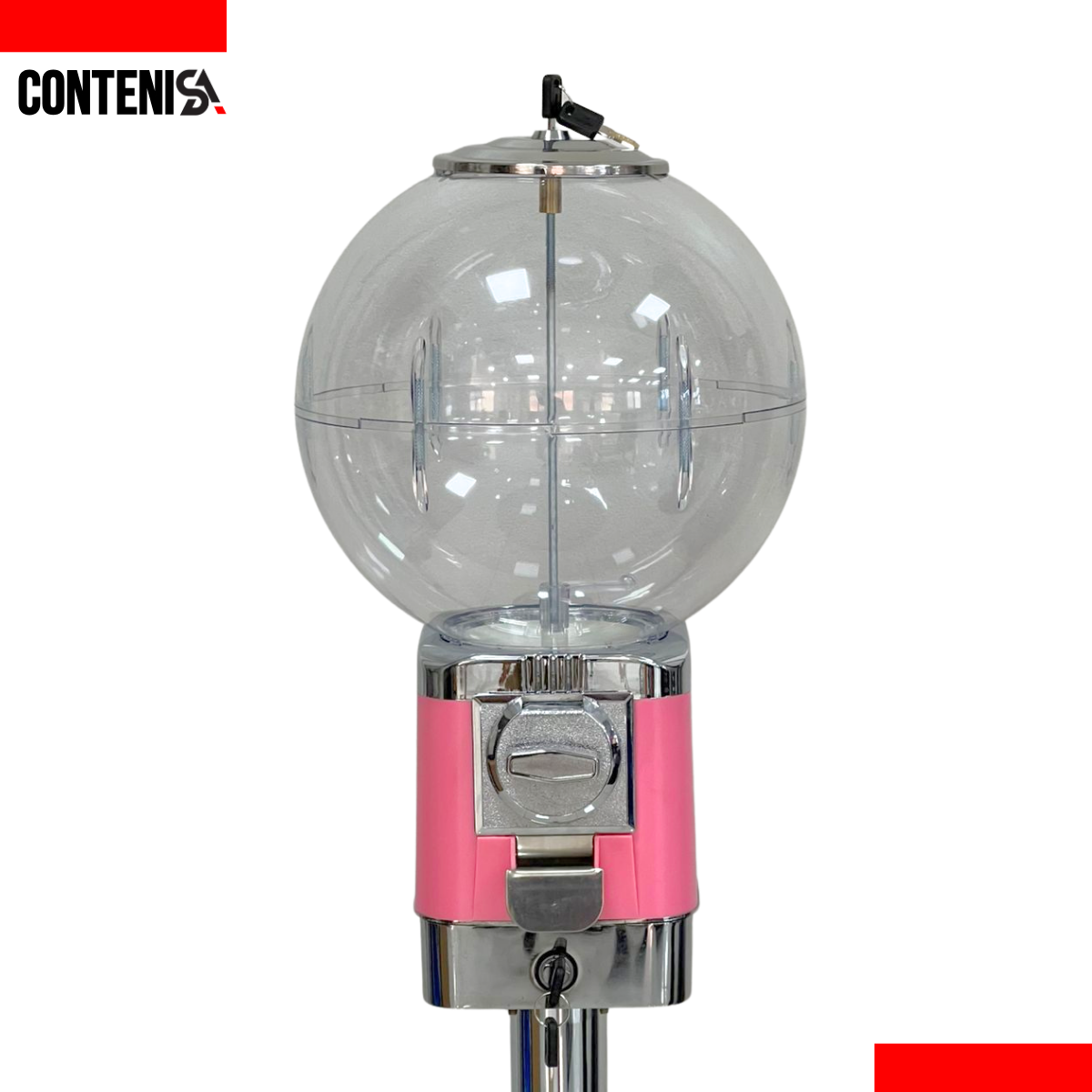 DISPENSADOR DE CHICLES (ROSA)