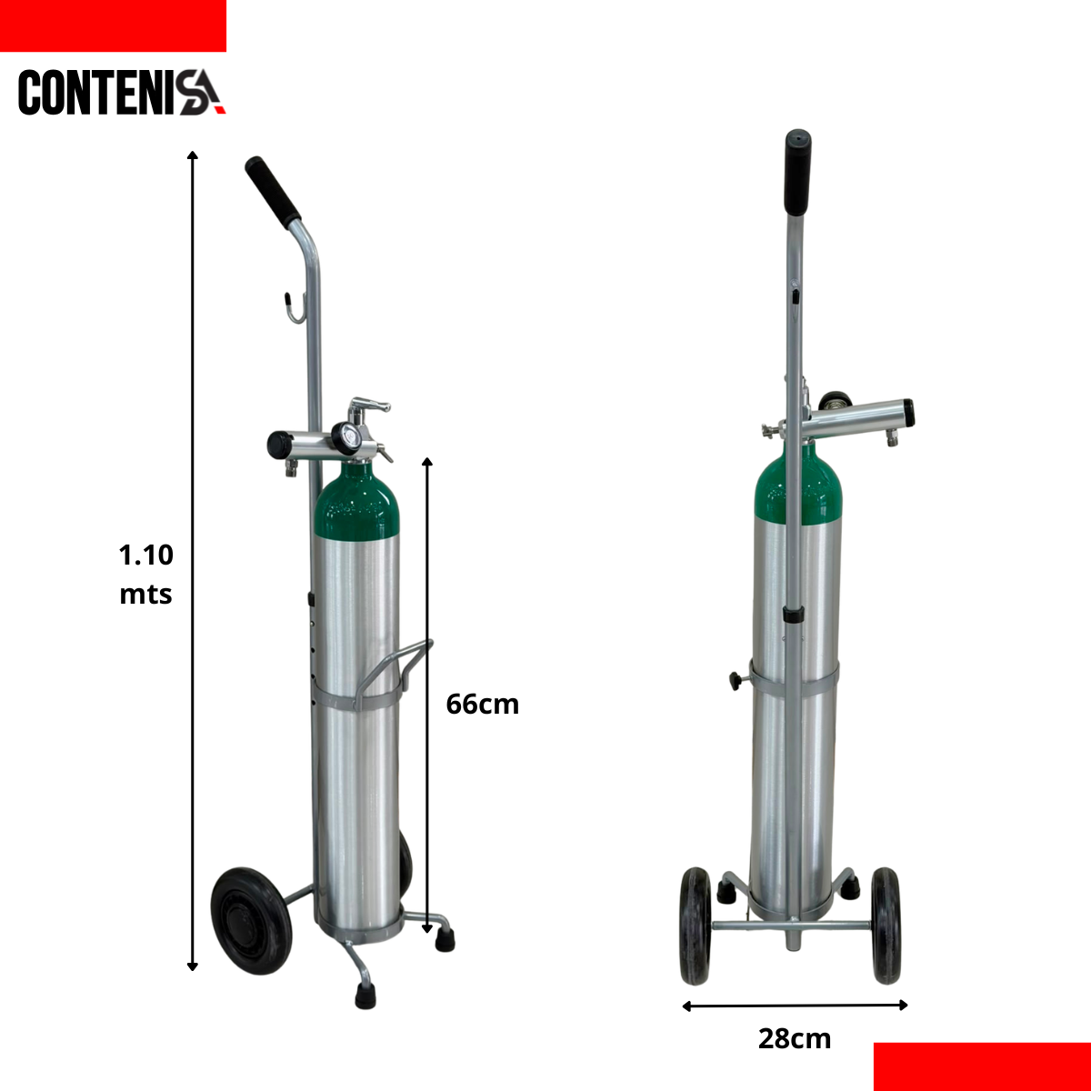 Cilindro para oxígeno (cilindro vacío)