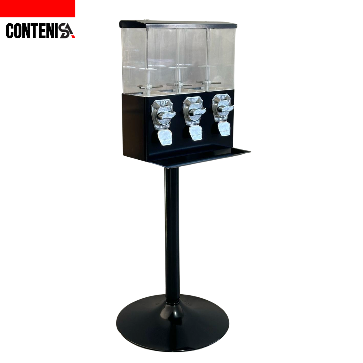 Dispensador triple de chicles