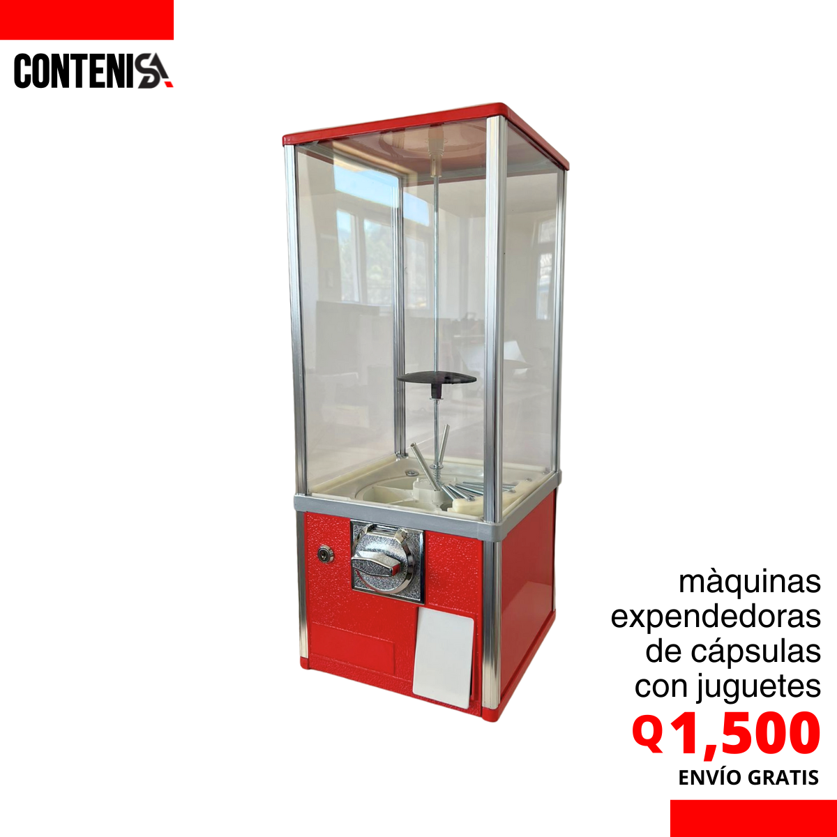 Máquina expendedora de capsulas con juguetes