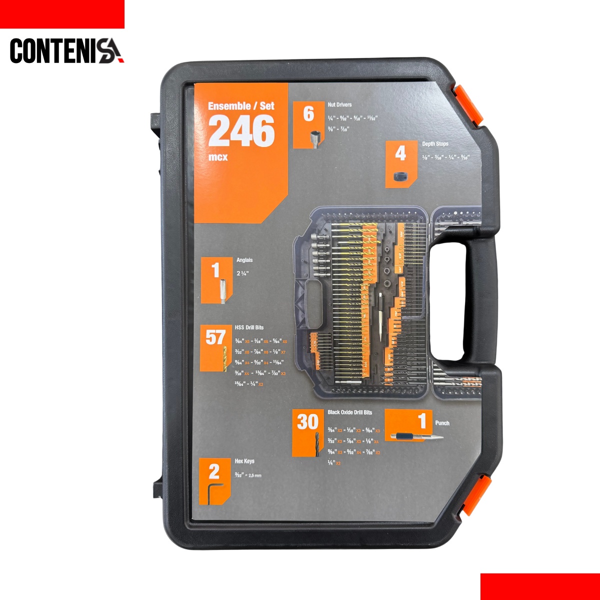 Set de brocas y puntas de destornillador