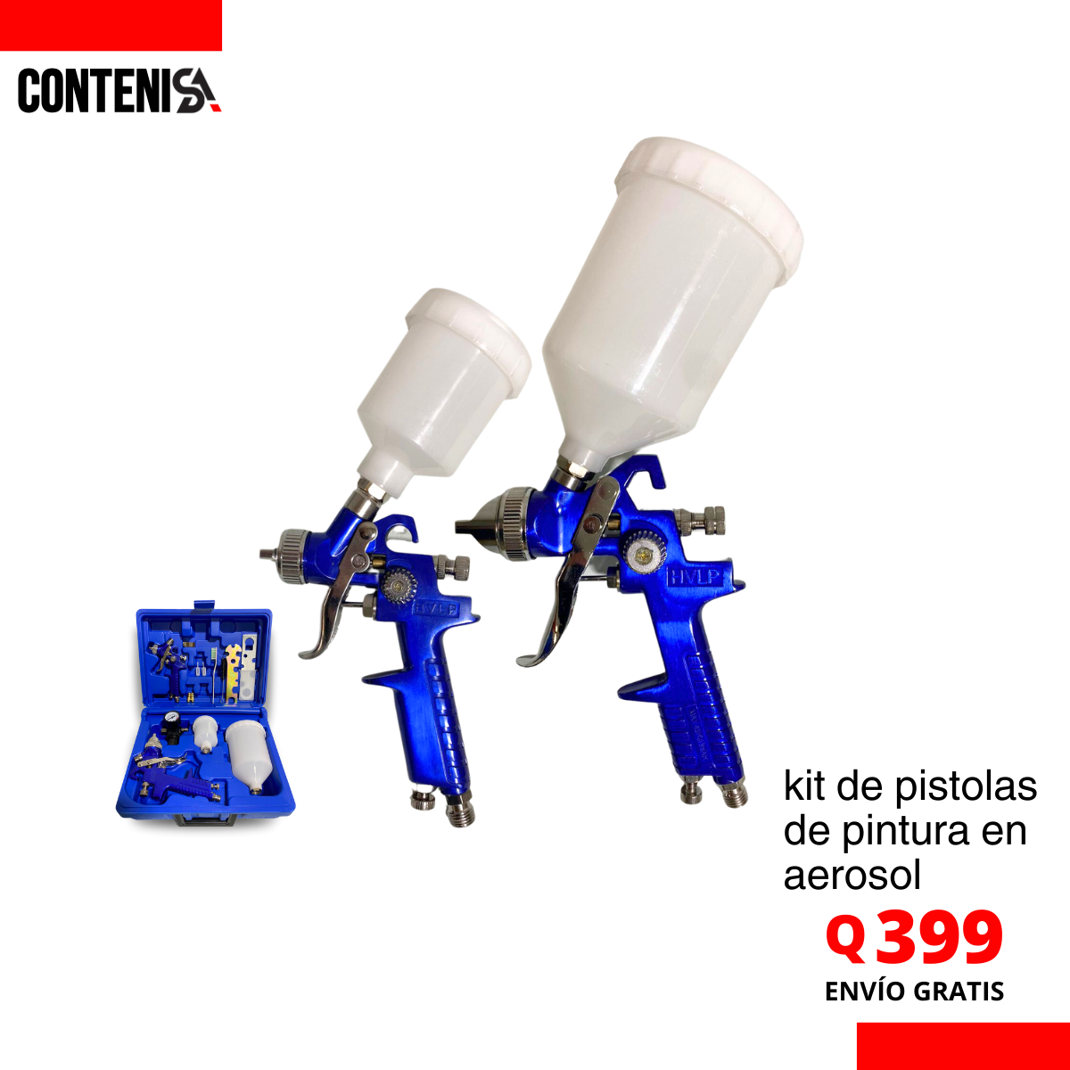 Kit de pistolas para pintar vehículos