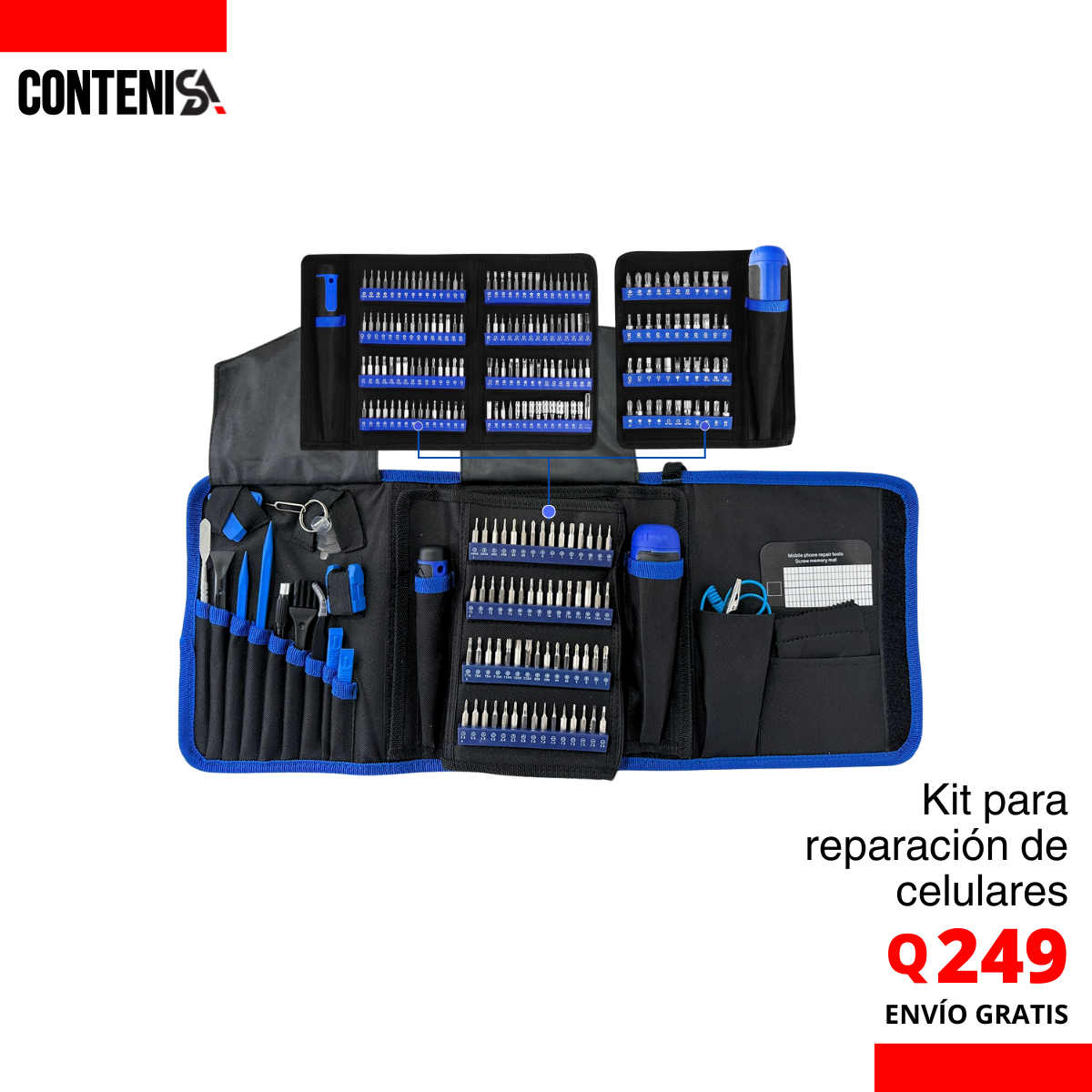 Kit de herramientas para reparación de celulares