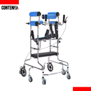 Andador con frenos y barandas auxiliares