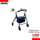 Andador con 4 ruedas y frenos