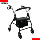 Andador con 4 ruedas y frenos