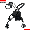 Andador con 4 ruedas y frenos