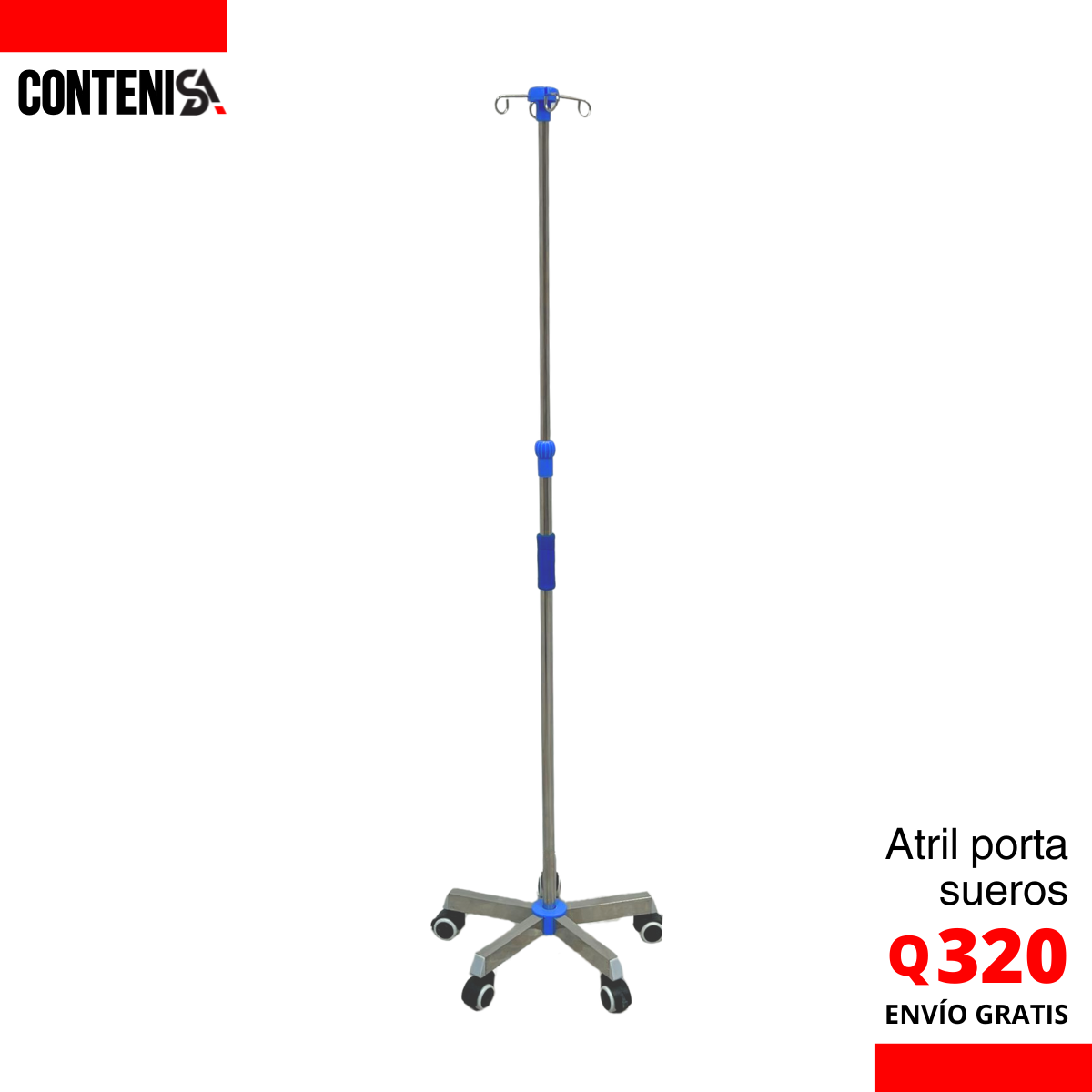 Atril porta sueros