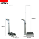 Báscula con tallímetro