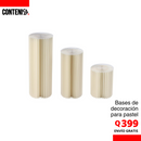 Bases de decoración para pasteles