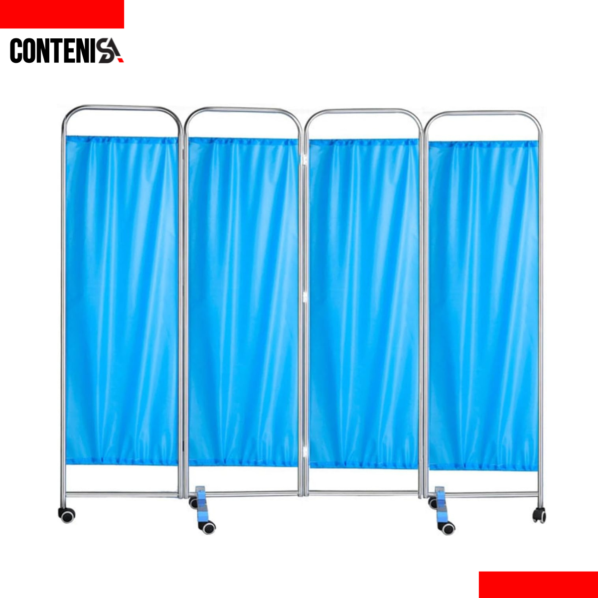 Biombo médico de cuatro cuerpos