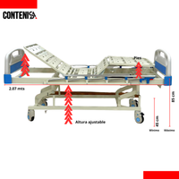 Cama hospitalaria manual de tres movimientos