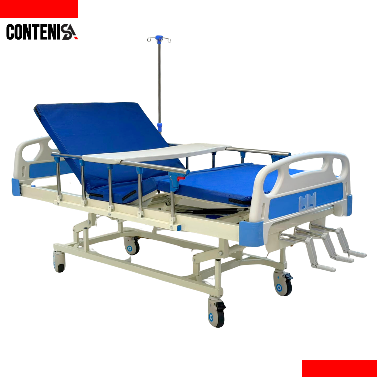Cama hospitalaria manual de tres movimientos