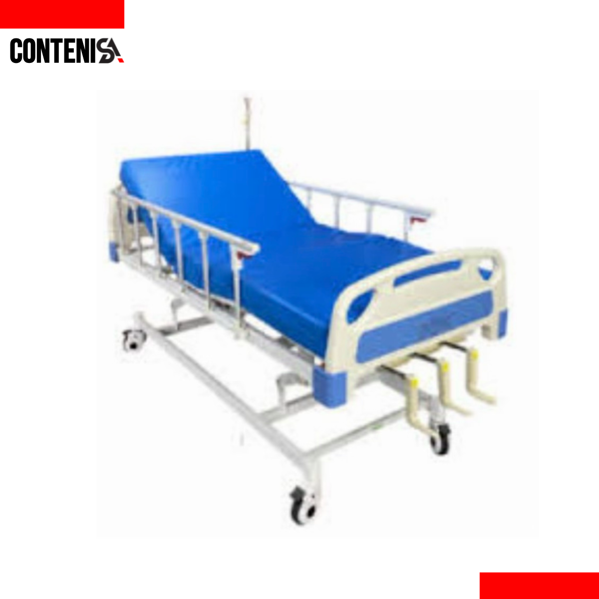 Camilla hospitalaria manual de tres movimientos