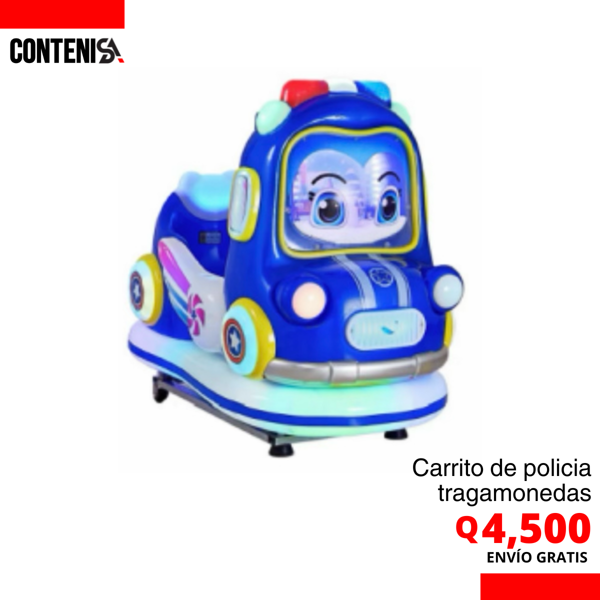 Carrito de policía tragamonedas
