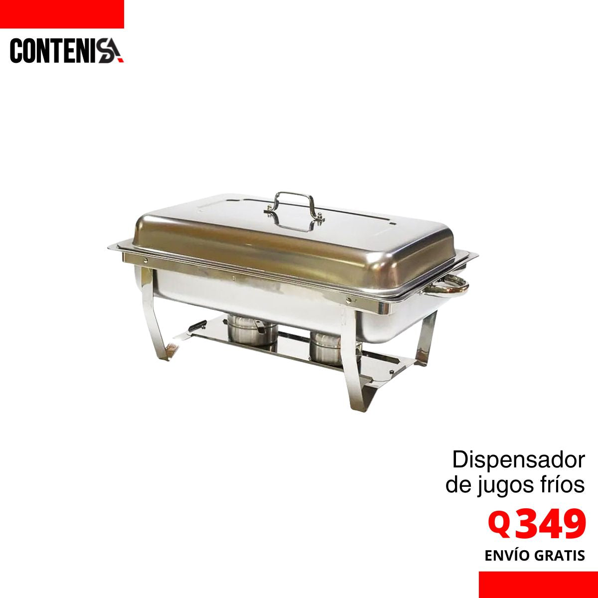 Chafing para colocar alimentos