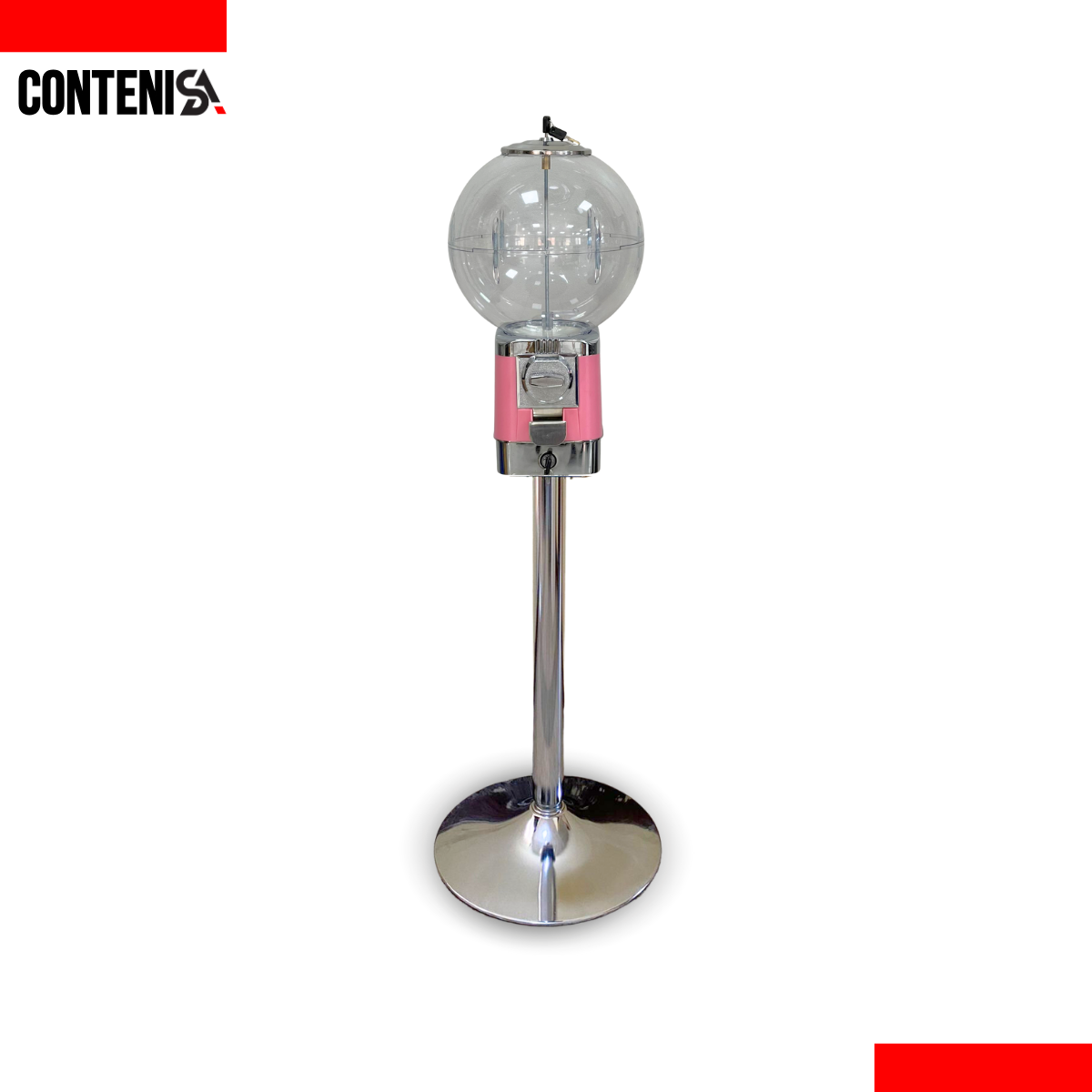 DISPENSADOR DE CHICLES (ROSA)