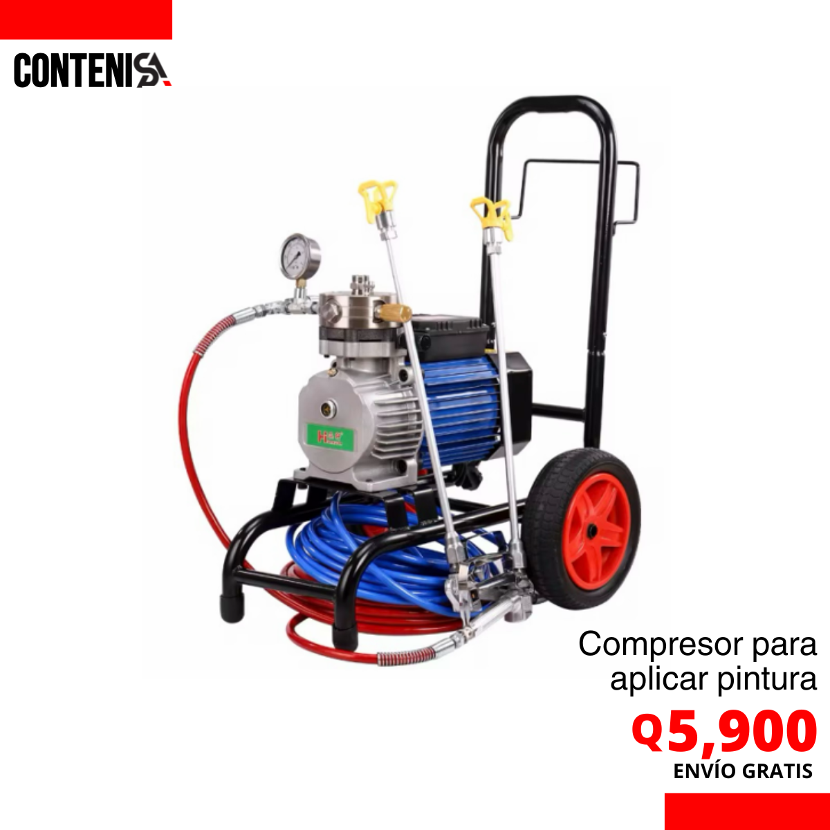 Compresor para aplicar pintura