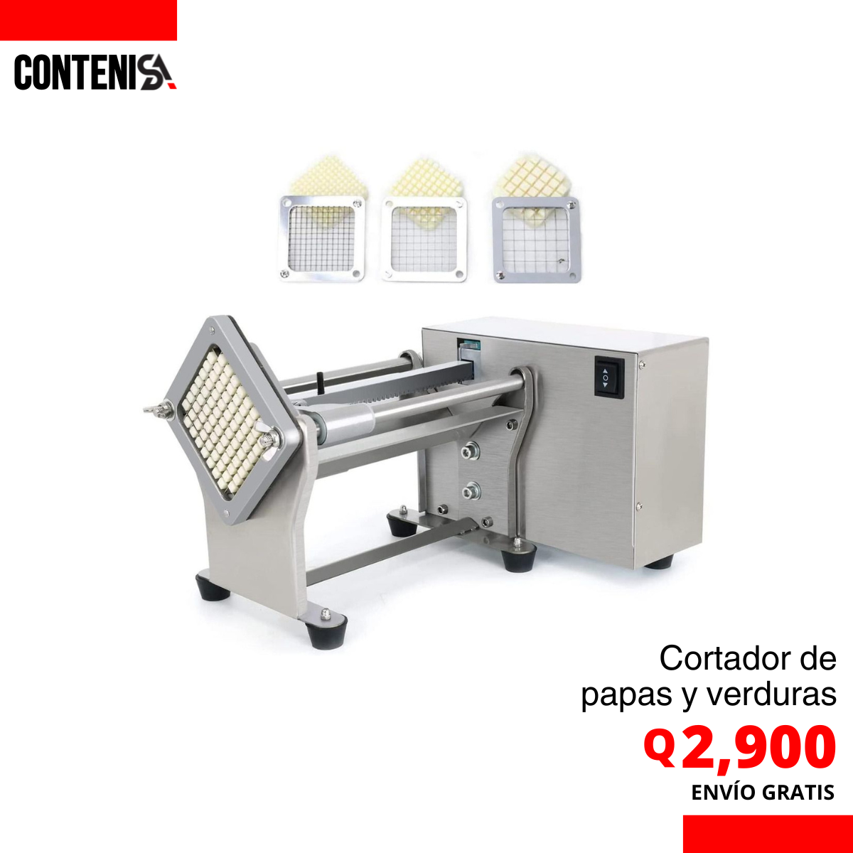 Máquina para cortar papas