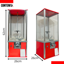 Máquina expendedora de capsulas con juguetes color rojo