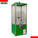 Máquina expendedora de capsulas de juguetes color verde