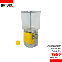 Dispensador individual de chicles AMARILLO