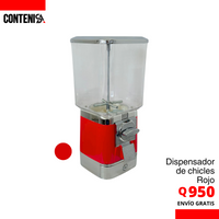 Dispensador individual de chicles ROJO