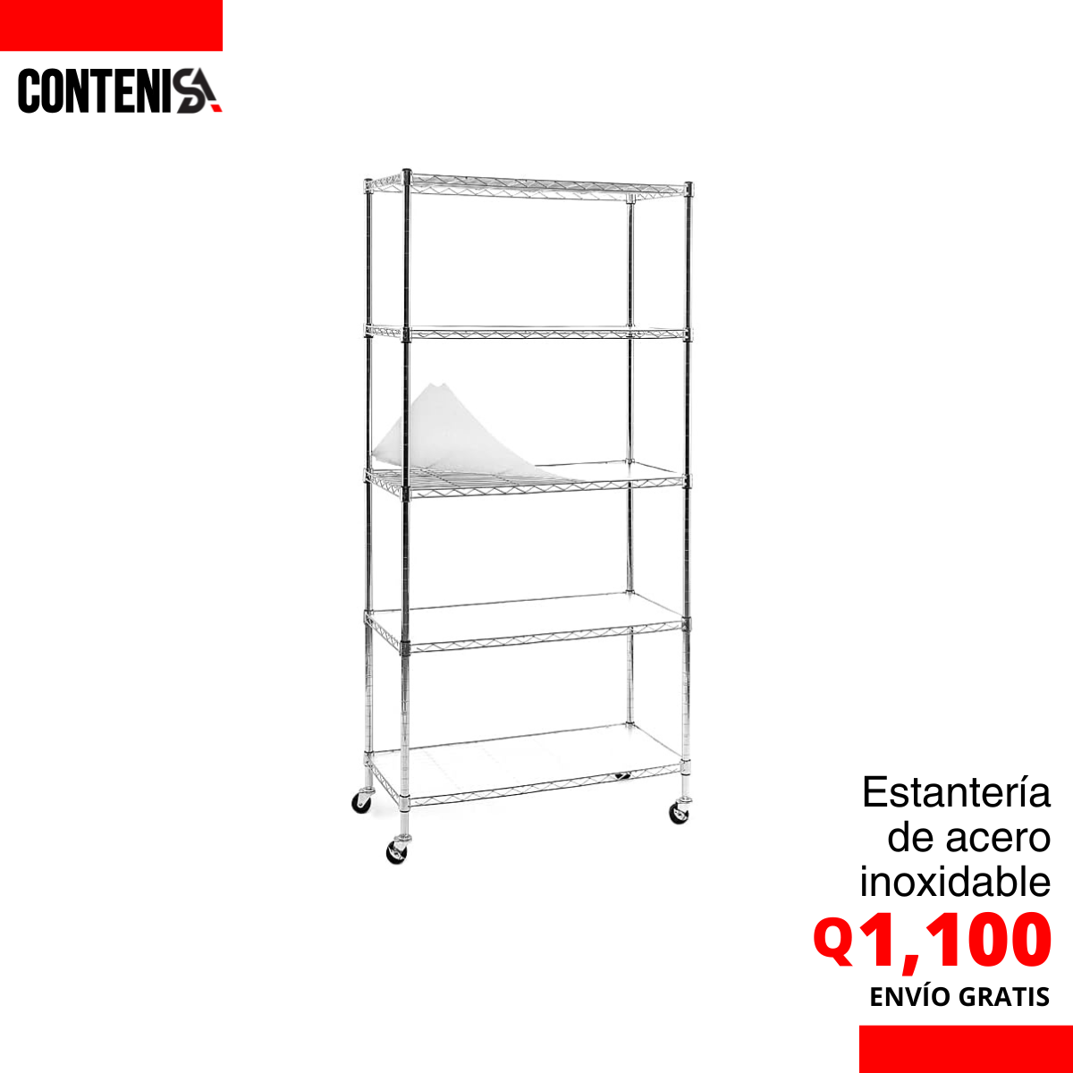 Estantería de acero inoxidable