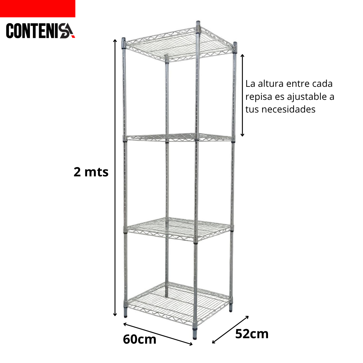 Estantería cromada grande