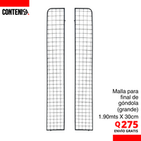 Par de rejilla para góndola 2 mts