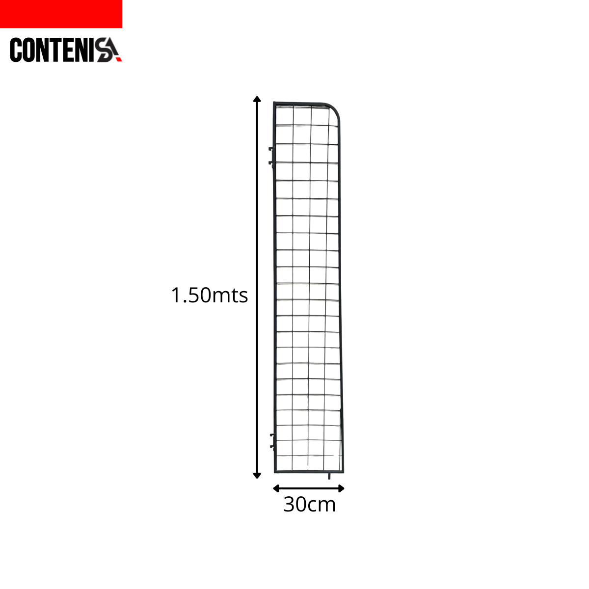 Par de rejilla para góndola 1.6 mts
