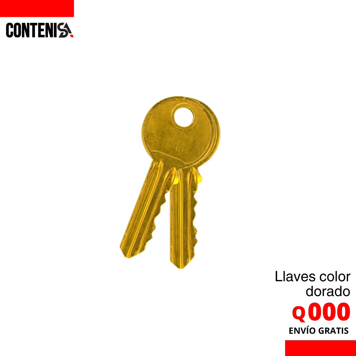Llave color dorado