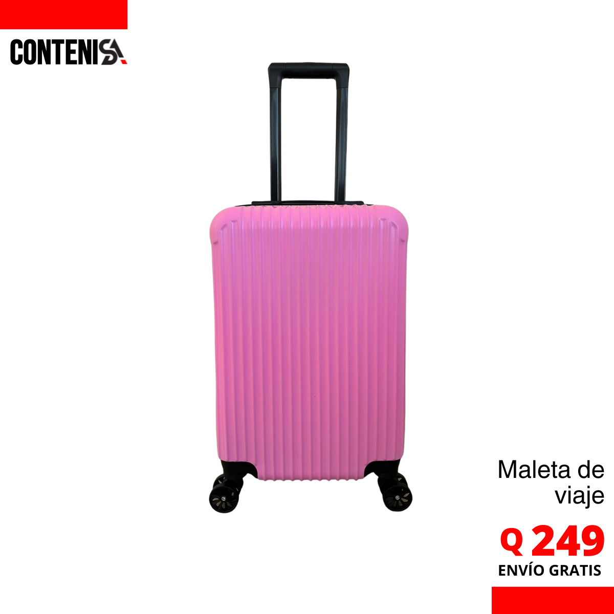 MALETA DE VIAJE ROSA