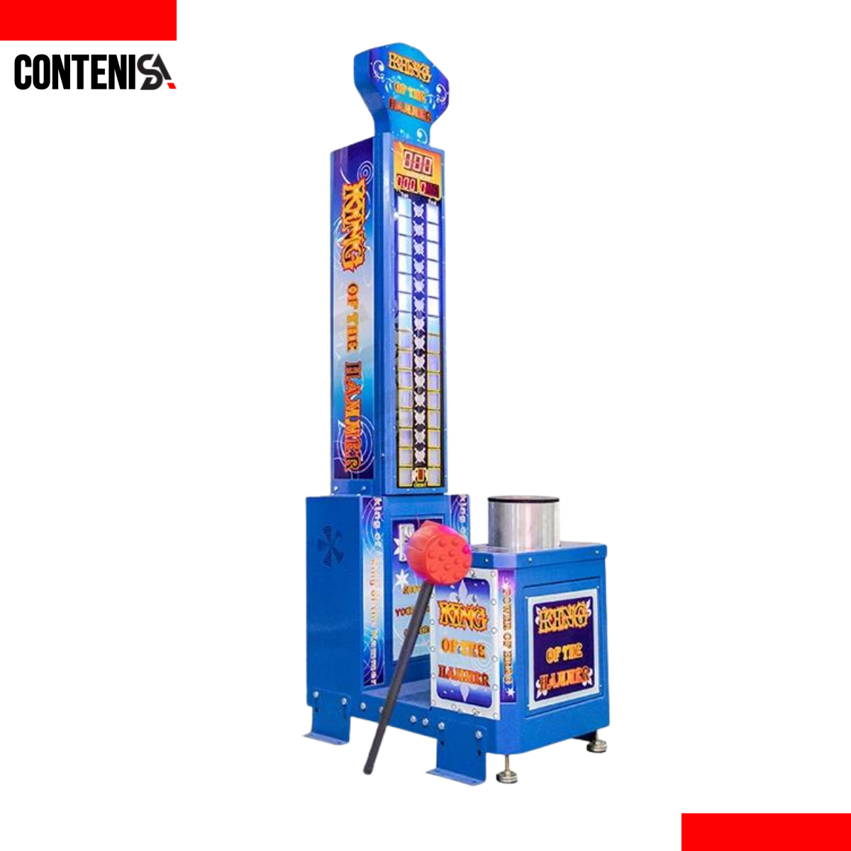 Juego accionado por monedas fuerza-golpes