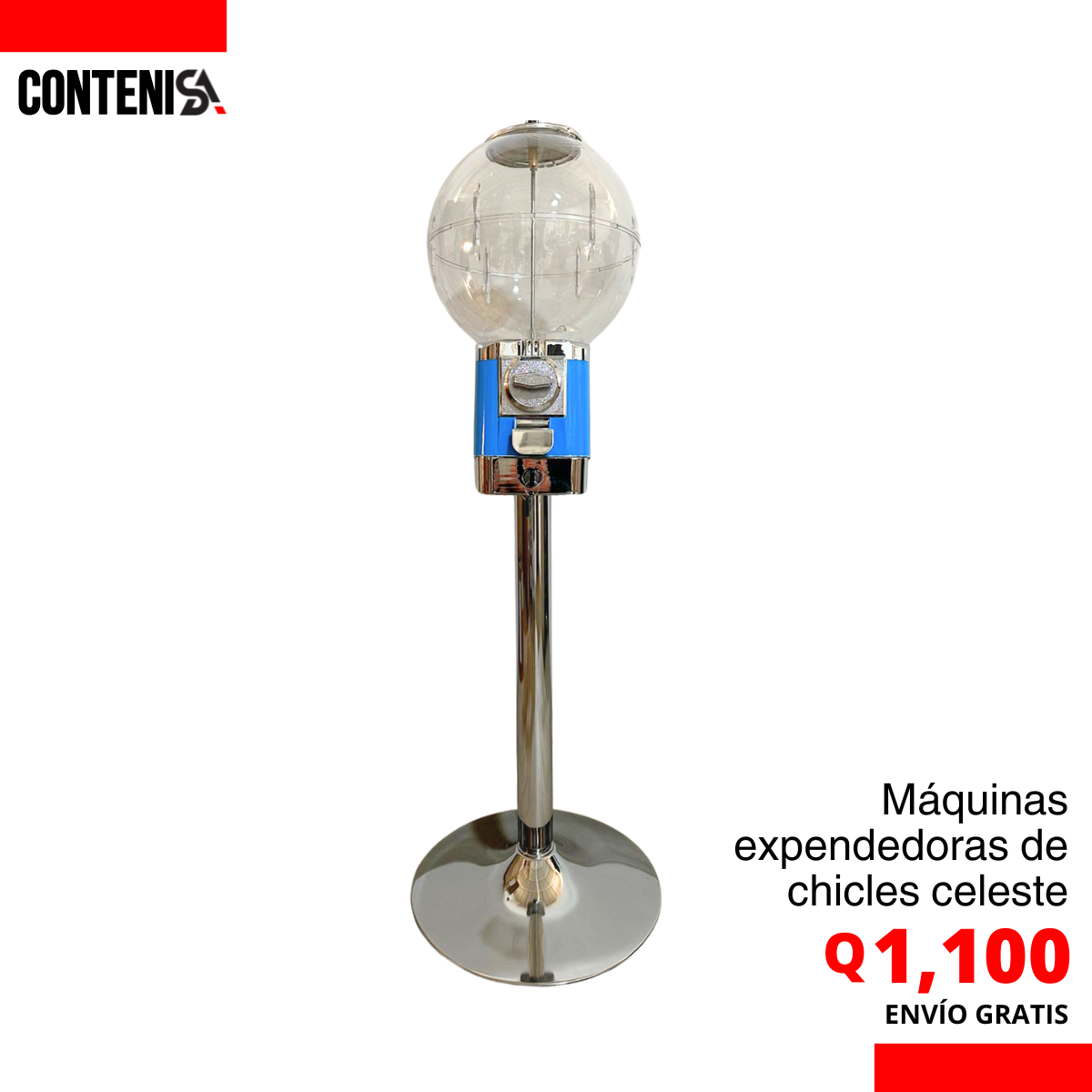 Máquina esfera expendedora de chicles CELESTE
