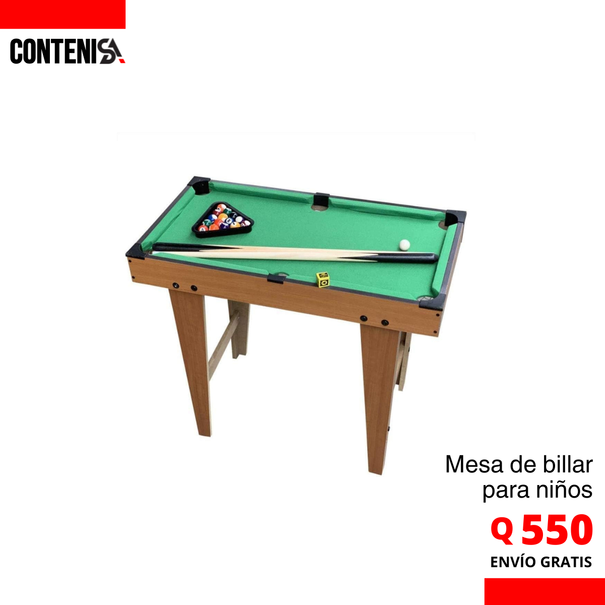 Mesa de billar para niños